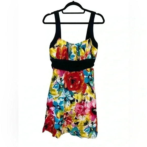 B.Smart very colorful floral dress size 16 - Picture 1 of 4